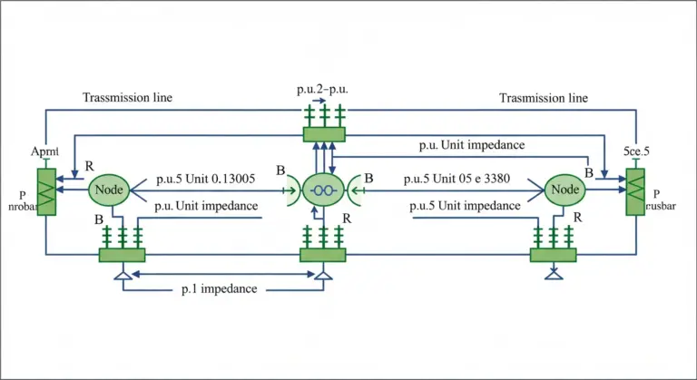 Calcul de flux de puissance (Load Flow) dans un réseau à 3 nœuds