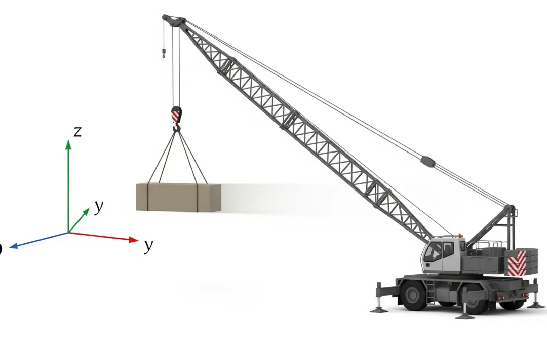 Étude d’une Flèche de Grue en Mouvement