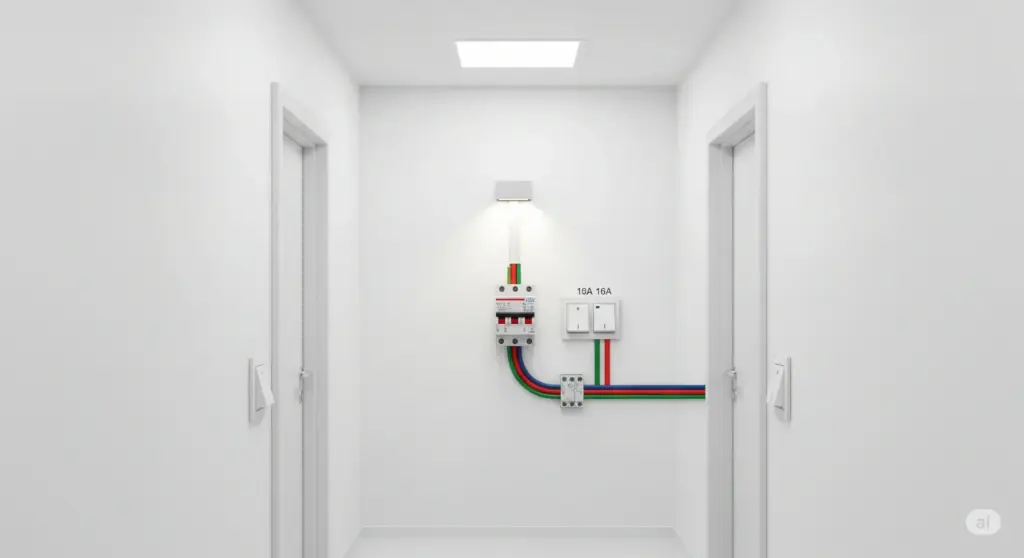 Câblage d'un circuit va-et-vient