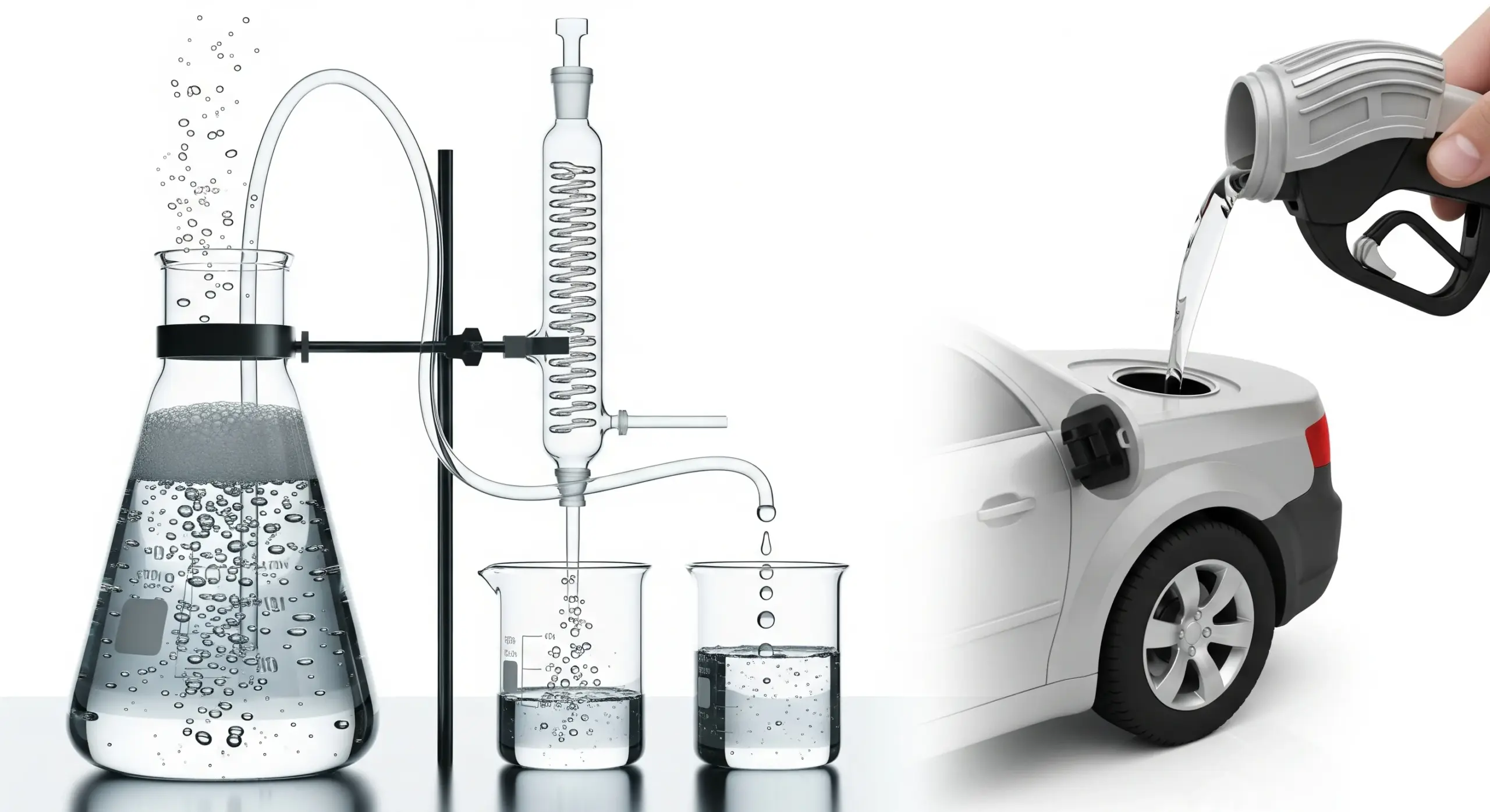 Synthèse et réaction de l'éthanol  exercices physique chimie
