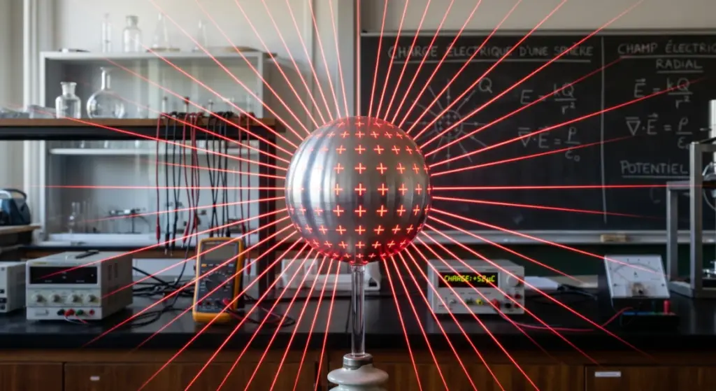 Calcul de la Charge Totale dans une Sphère