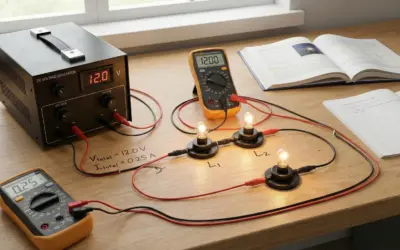 Tension et Courant dans un Circuit Série