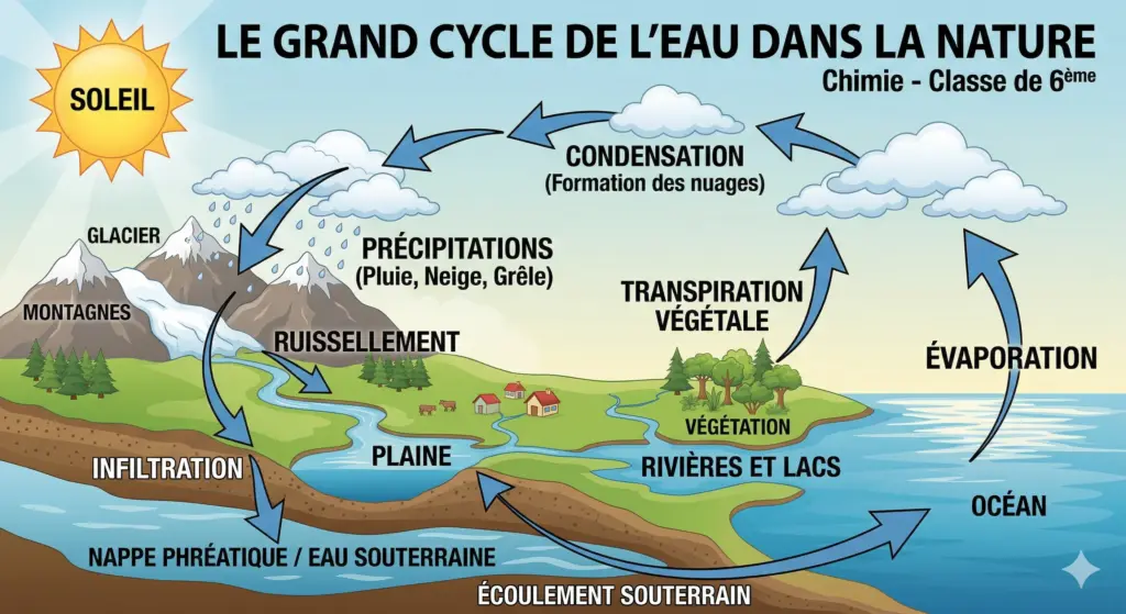 L'eau dans la nature Le grand cycle